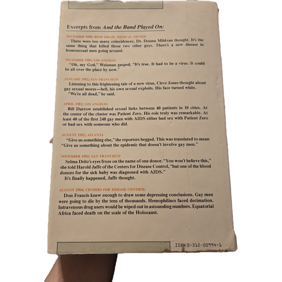 And the band played on by Randy Shilts 0312009941 St. Martin's press - Picture 3 of 9